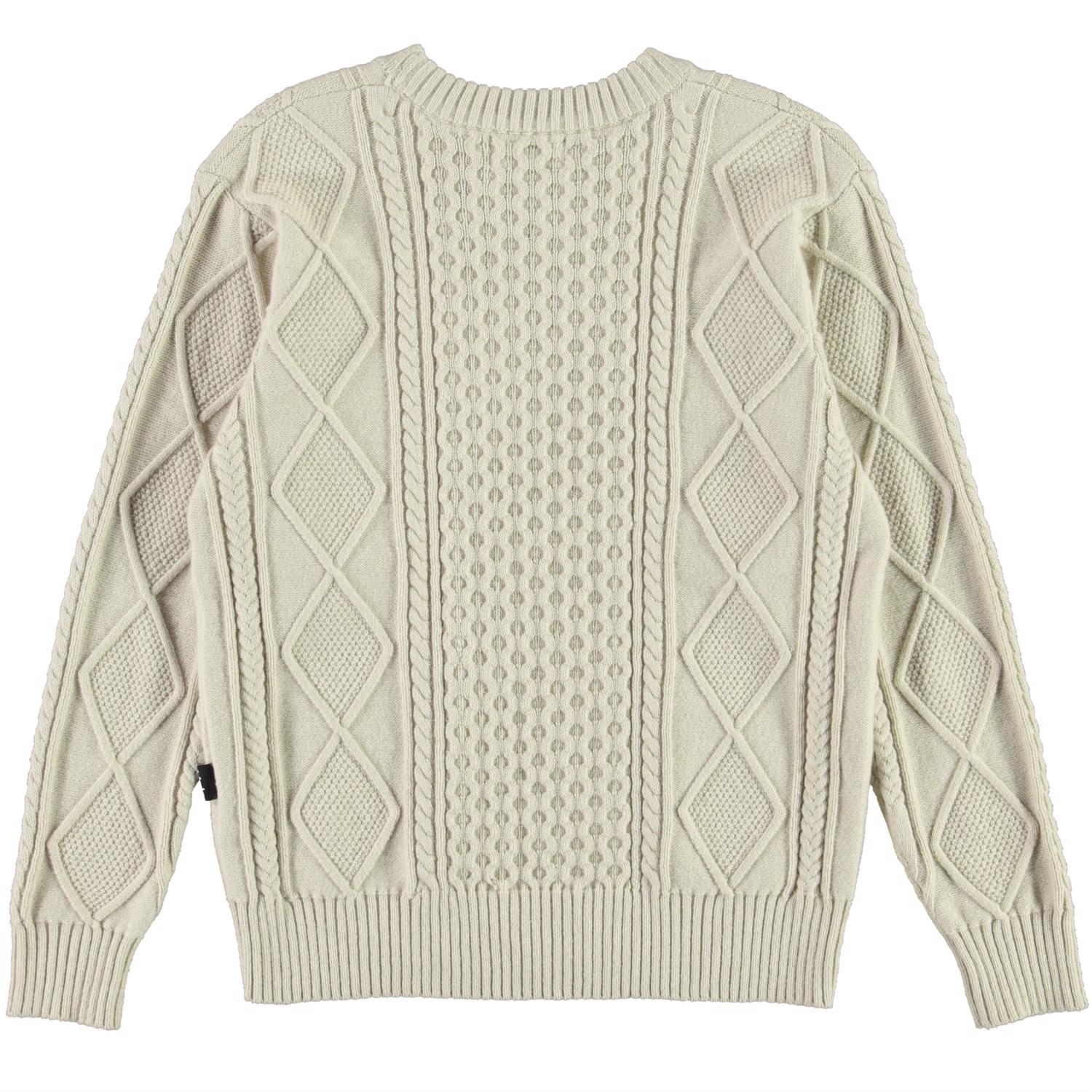Weisser strickpullover Clearance
